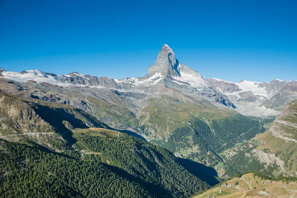 Malebný Pohled Matterhorn Zermatt Švýcarsko — Stock fotografie