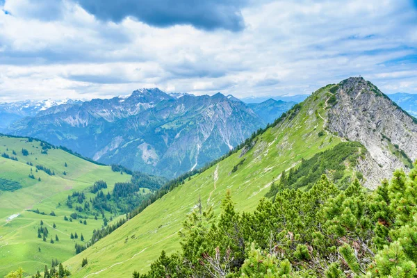 Bela Paisagem Dos Alpes Alemanha Caminhadas Nas Montanhas — Fotografia de Stock