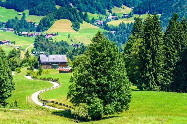 Landschaft Der Region Oberstdorf Süddeutschland — Stockfoto