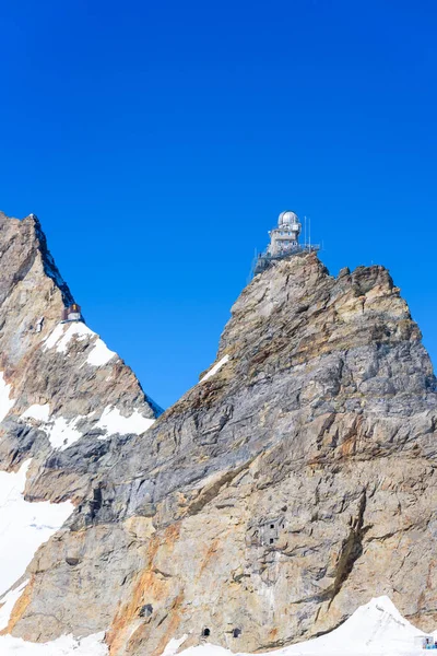 Jungfraujoch Верхній Частині Європи Швейцарії — стокове фото