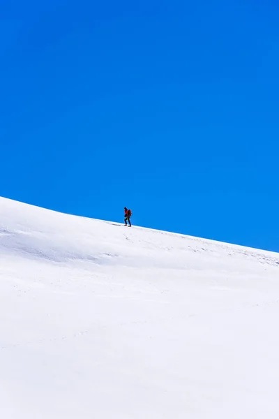 Escalada Gelo Geleira Nas Montanhas Suíça Geleira Aletsch — Fotografia de Stock