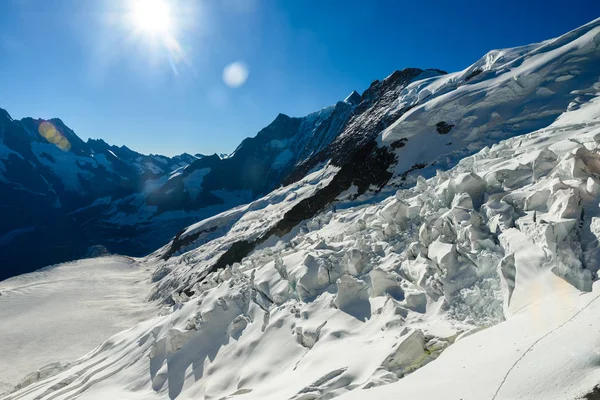 Sviçre Alpleri Nde Bernese Grindelwald Eiger Kuzey Duvarından Görüntülemek — Stok fotoğraf