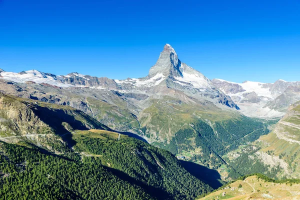 瑞士策尔马特的洛文兹 麦特洪风景 — 图库照片