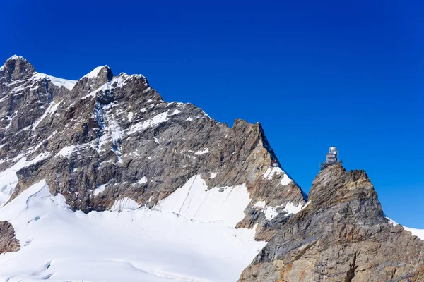 Jungfraujoch Верхній Частині Європи Швейцарії — стокове фото