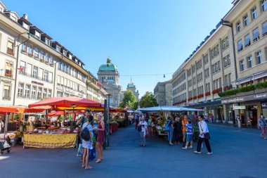 Tarihi kent merkezi, Bern, İsviçre.