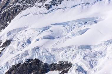 Aletsch Buzulu - buz manzara İsviçre Alpleri, Europe 