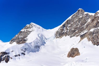 Aletsch Buzulu - buz manzara İsviçre Alpleri, Europe 