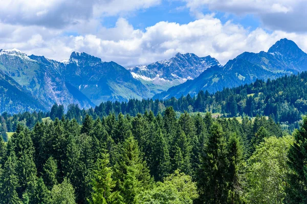 Táj Oberstdorf Régió Dél Németország — Stock Fotó