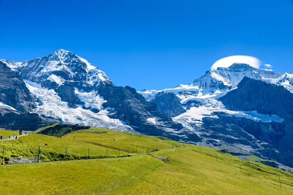Hegyi Táj Grindelwald Jungfrau Svájc — Stock Fotó