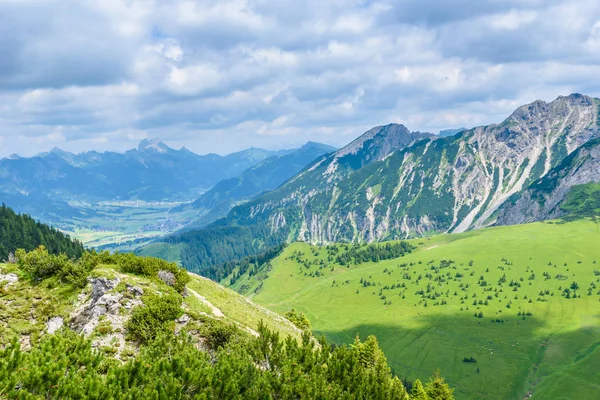 Hermoso Paisaje Los Alpes Alemania Senderismo Las Montañas — Foto de Stock