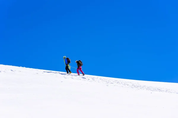 Isklatring Breen Fjellene Sveits Aletsch Breen – stockfoto