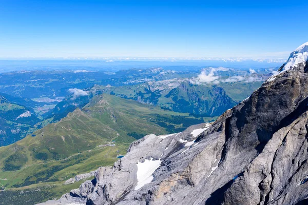 Widok Platformy Jungfraujoch Lauterbrunnen Alpy Berneńskie Szwajcaria — Zdjęcie stockowe