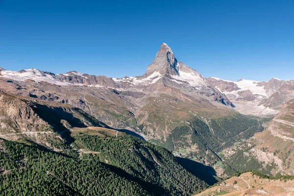 Malebný Pohled Matterhorn Zermatt Švýcarsko — Stock fotografie
