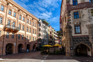 Innsbruck, Avusturya şehir merkezinde güzel manzara