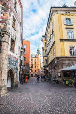 Innsbruck, Avusturya şehir merkezinde güzel manzara
