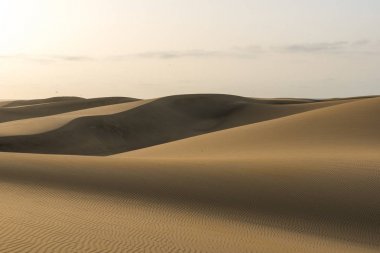 Çöl - kum tepeleri ile güzel manzara