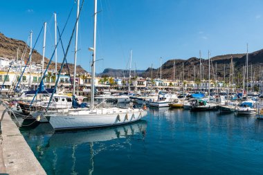 Güzel bir şehir Puerto Mogan Gran Canaria - İspanya