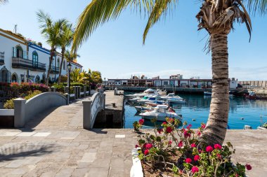 Güzel bir şehir Puerto Mogan Gran Canaria - İspanya
