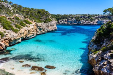 Calo Des Moro - beautiful bay of Mallorca, Spain clipart