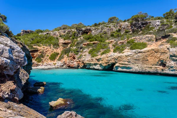 Calo Des Moro Gyönyörű Öbölben Mallorca Spanyolország — Stock Fotó