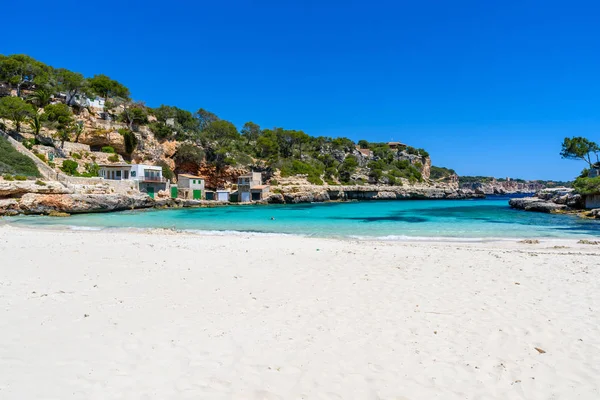 Cala Llombards Όμορφη Παραλία Στον Κόλπο Της Μαγιόρκα Ισπανία — Φωτογραφία Αρχείου