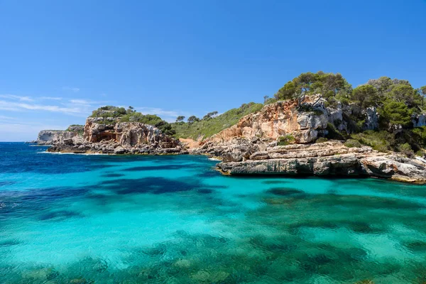 Calo Des Moro Όμορφο Κόλπο Της Μαγιόρκα Ισπανία — Φωτογραφία Αρχείου