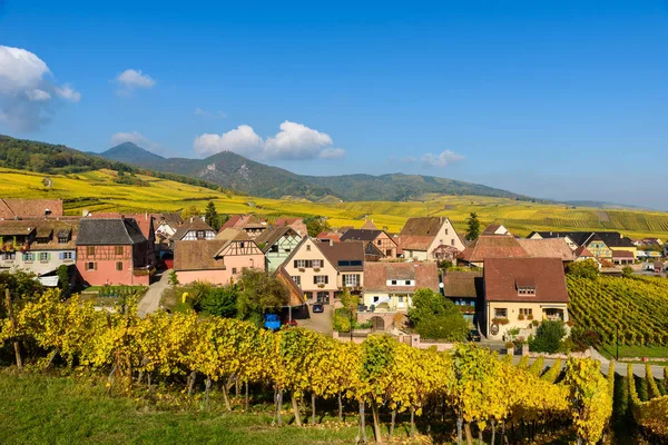 Hunawihr Kleines Dorf Den Elsässischen Weinbergen Frankreich — Stockfoto