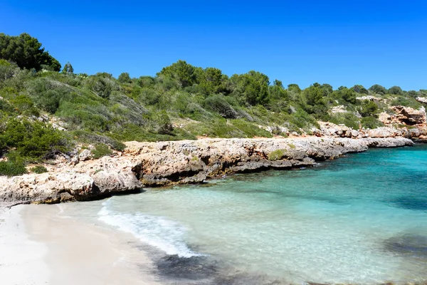 Cala Nau Gyönyörű Öböl Strand Mallorcán Spanyolország Európa — Stock Fotó