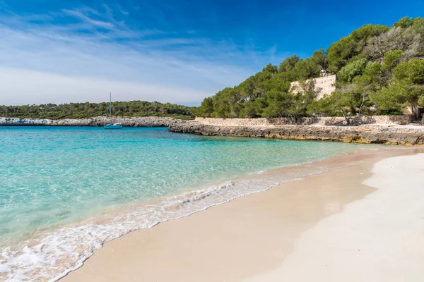 Cala Mondrago Piękna Plaża Wybrzeże Majorki — Zdjęcie stockowe