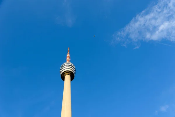 Tornet Stuttgart Tyskland Första Tornet Världen Plan Bakgrunden — Stockfoto