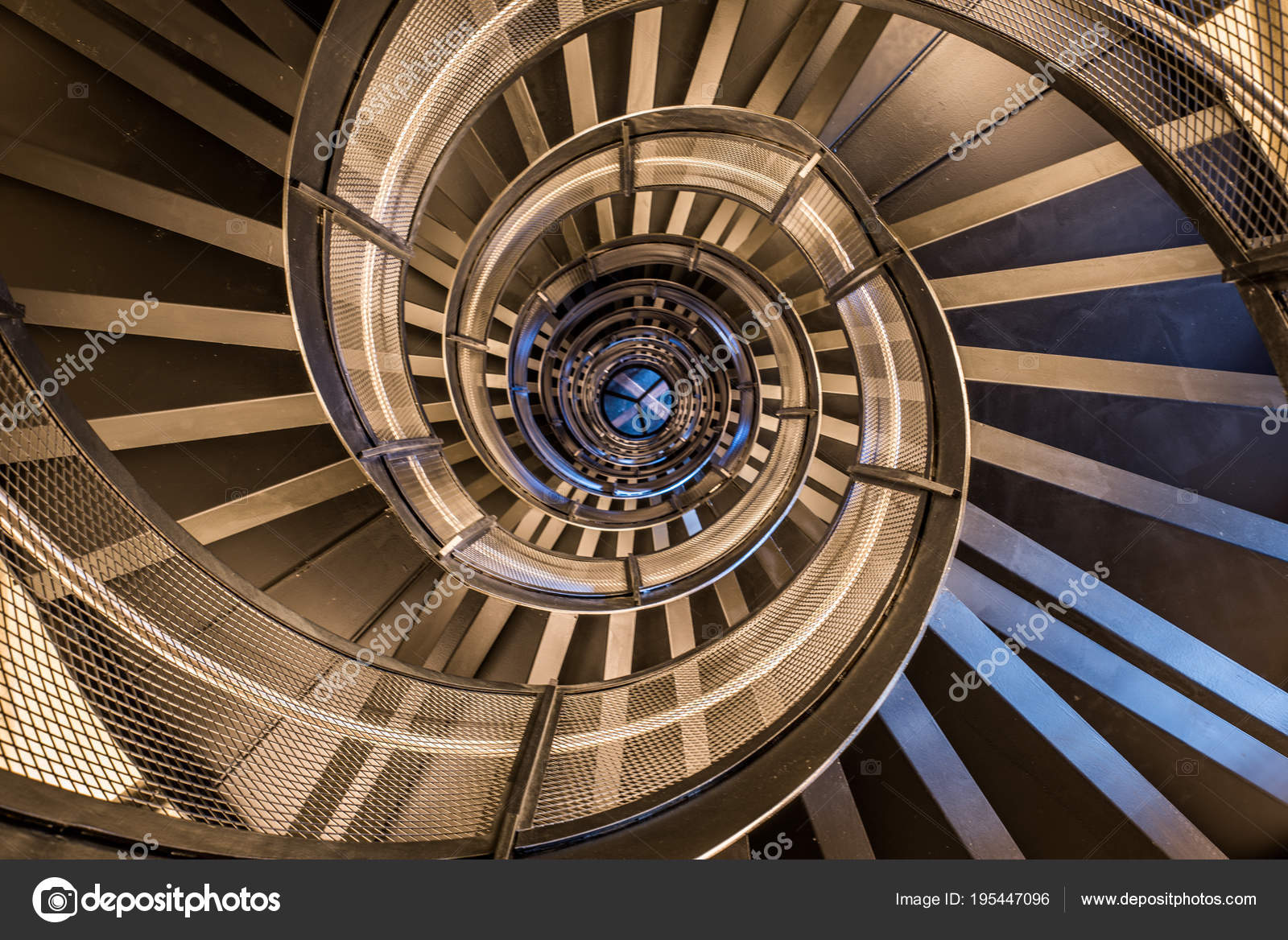 Spiral Staircase Tower Interior Architecture Building Stock Photo 