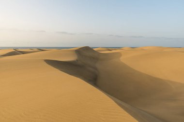 Çöl kumulları Gran Canaria, İspanya ile