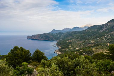 Deia - eski köy dağ Mallorca, İspanya - Europe