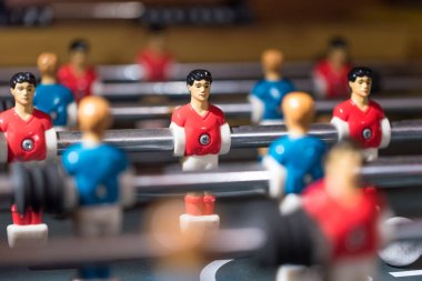 Tablo futbol kicker minyatür oyuncular ile