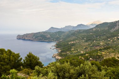 Deia - eski köy dağ Mallorca, İspanya - Europe
