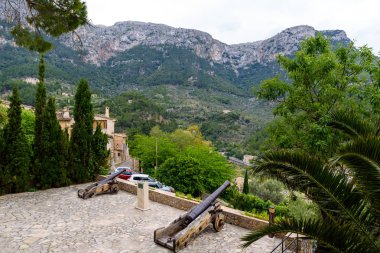 Deia - eski köy dağ Mallorca, İspanya - Europe