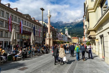 Innsbruck, Avusturya şehir merkezinde güzel manzara
