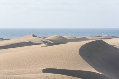 Çöl kumulları Gran Canaria, İspanya ile