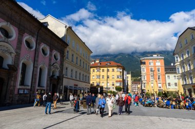 Innsbruck, Avusturya şehir merkezinde güzel manzara