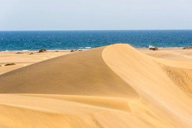 Çöl kumulları Gran Canaria, İspanya ile