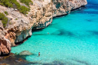 Calo Des Moro - beautiful bay of Mallorca, Spain clipart