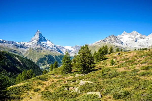 Matterhorn Krásná Krajina Zermatt Švýcarsko — Stock fotografie