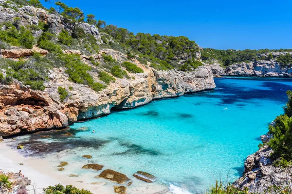 Calo Des Moro Gyönyörű Öbölben Mallorca Spanyolország — Stock Fotó