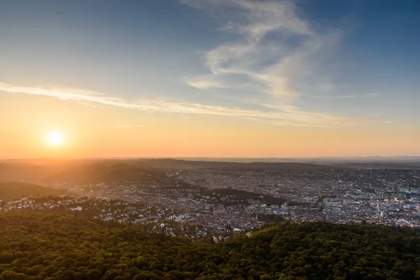 Beautiful Sunset Stuttgart City Germany — Stock Photo, Image