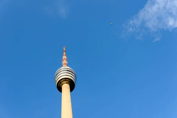 Tornet Stuttgart Tyskland Första Tornet Världen Plan Bakgrunden — Stockfoto
