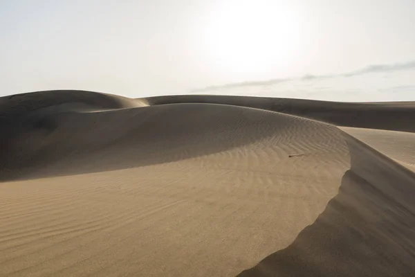 Çöl Kum Tepeleri Ile Güzel Manzara — Stok fotoğraf