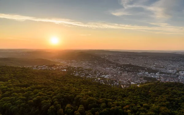 Beautiful Sunset Stuttgart City Germany — Stock Photo, Image