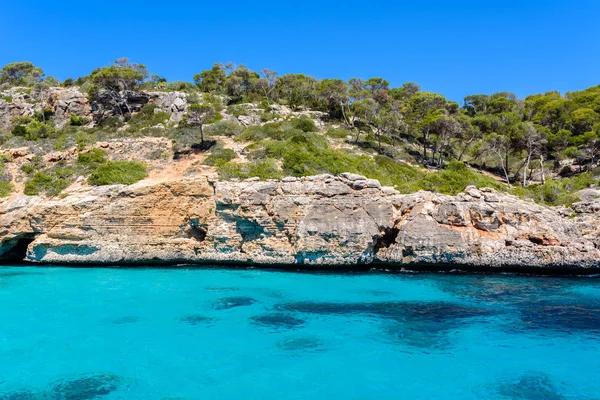 Calo Des Moro Gyönyörű Öbölben Mallorca Spanyolország — Stock Fotó