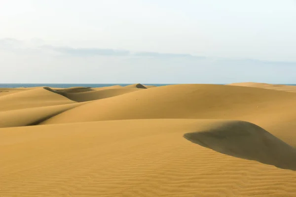 Desert Sand Dunes Gran Canaria Spain — Stock Photo, Image