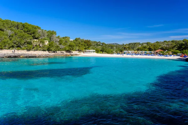 Piękna Plaża Cala Amarador Mondrago Natural Park Hiszpania Majorka Baleary — Zdjęcie stockowe
